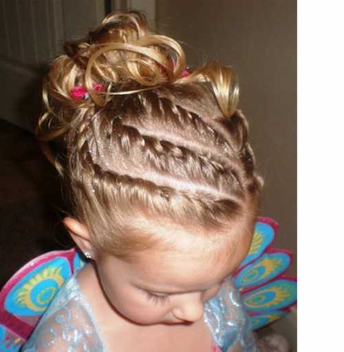 Праздничные причёски для девочек фото: виды