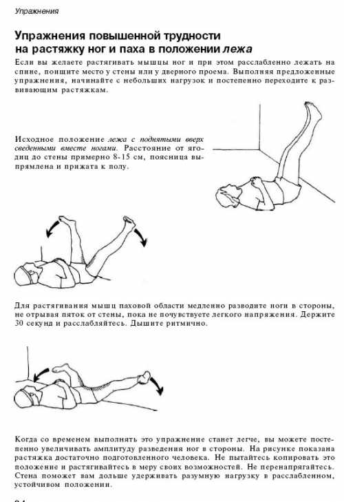 Растяжка мышц подколенных сухожилий