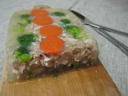 Заливное из курицы