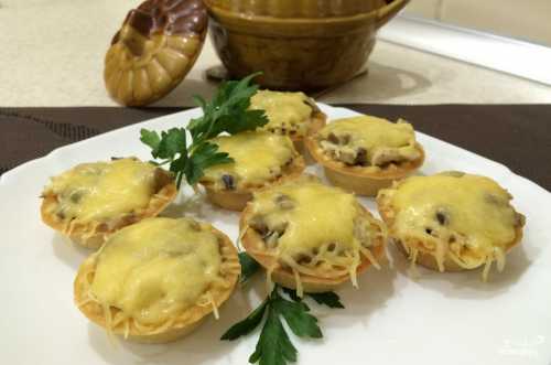 Жульен с грибами и сыром