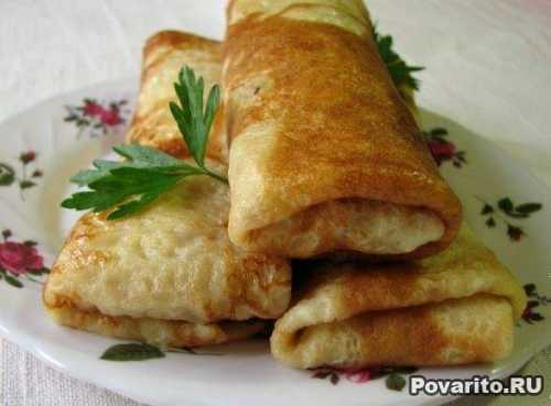 Пошаговый рецепт блинов с мясом,  секреты выбора