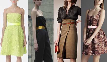 Модные женские ремни 2014