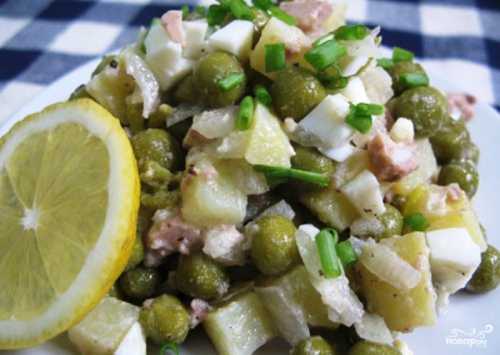 Быстрые салаты Салат из печени трески