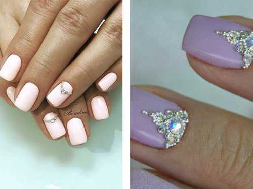 Разноцветные камушки в мерцании глиттера маникюр, который сделает ваш вечерний лук неповторимым