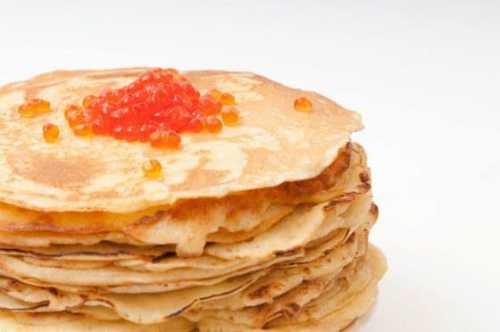 Блины на Масленицу с икрой лучший пошаговый