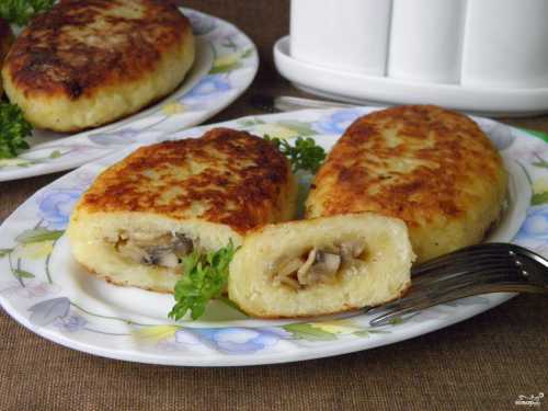 Картофельные зразы с грибами